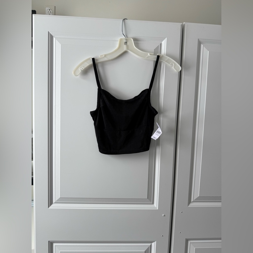 pacsun black mesh camo/ tank top- NWT